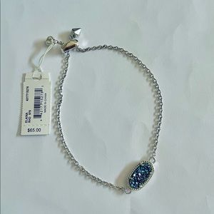 Kendra Scott blue drusy bracelet. Style is Elaina.